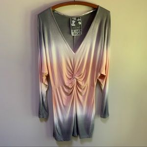 Young, Fabulous and Broke ~ Tie- Dye Ombre Twist Knot Dress in size Small